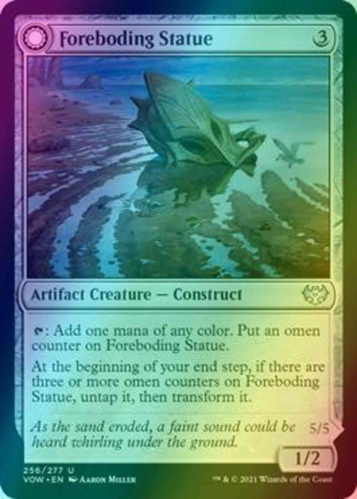 Foreboding Statue // Forsaken Thresher [256] [Innistrad: Crimson Vow] [Foil]