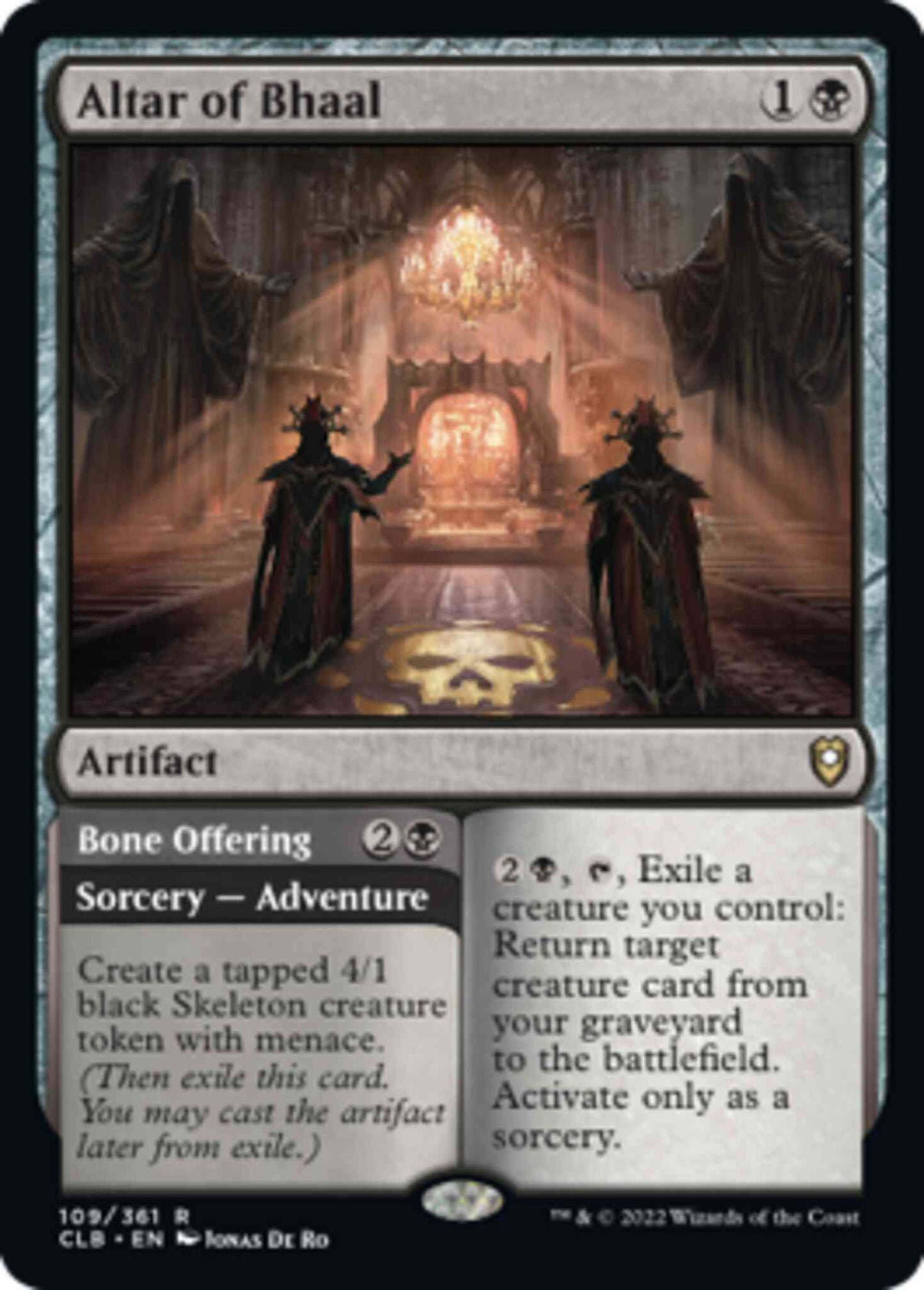 Altar of Bhaal // Bone Offering [109] [Commander Legends: Battle for Baldur's Gate] [Non-Foil]