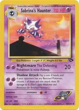 Sabrina's Haunter - 55/132 - Uncommon - Unlimited [gym2U-55] [Non-Holo]
