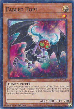 Fabled Topi - HAC1-EN130 - Duel Terminal Normal Parallel Rare - 1st Edition