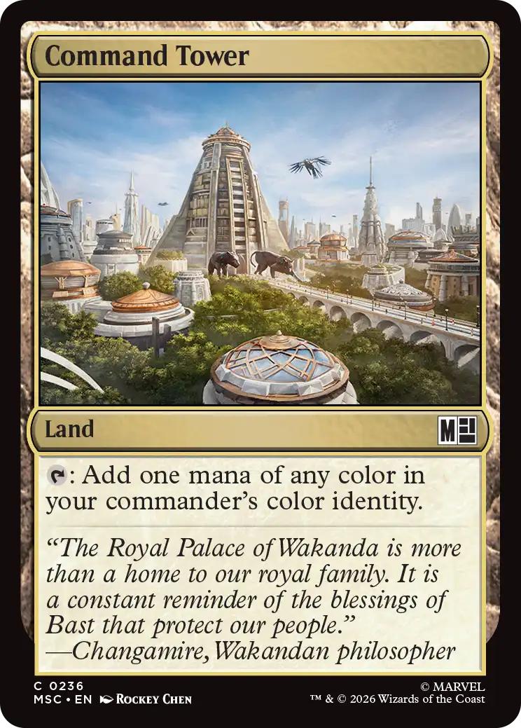 Command Tower (Wakanda) [236] [Marvel Super Heroes: Commander] [Non-Foil]