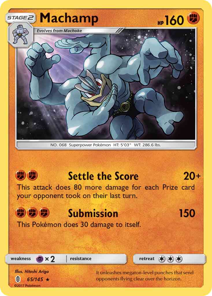 Machamp - 65/145 - Rare Holo [sm2-65] [Reverse Holo]