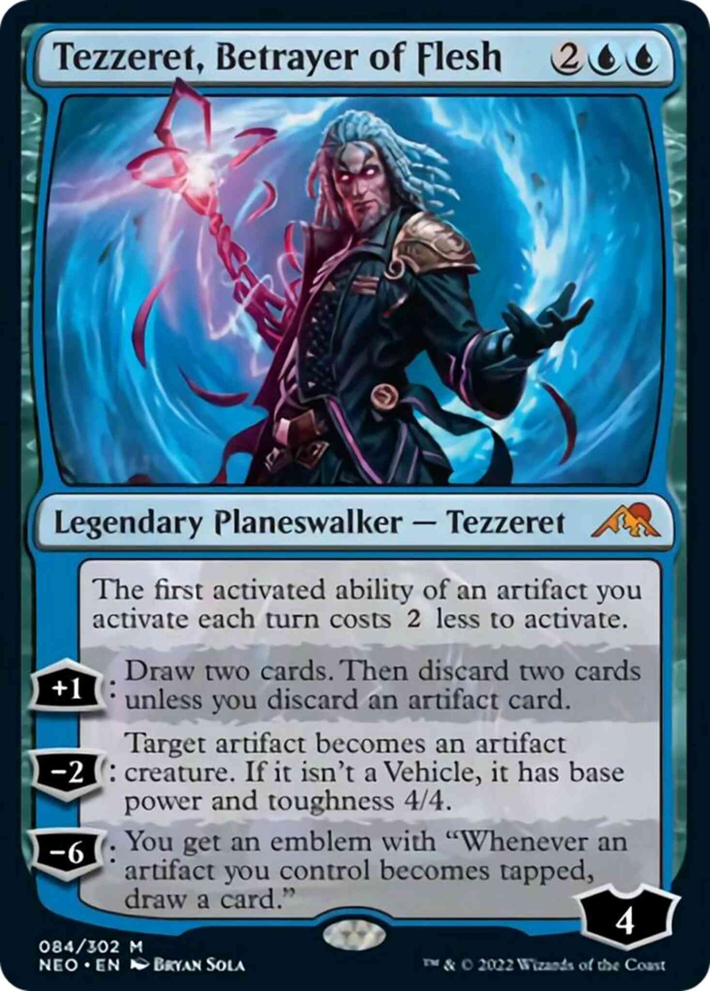 Tezzeret, Betrayer of Flesh [84] [Kamigawa: Neon Dynasty] [Non-Foil]