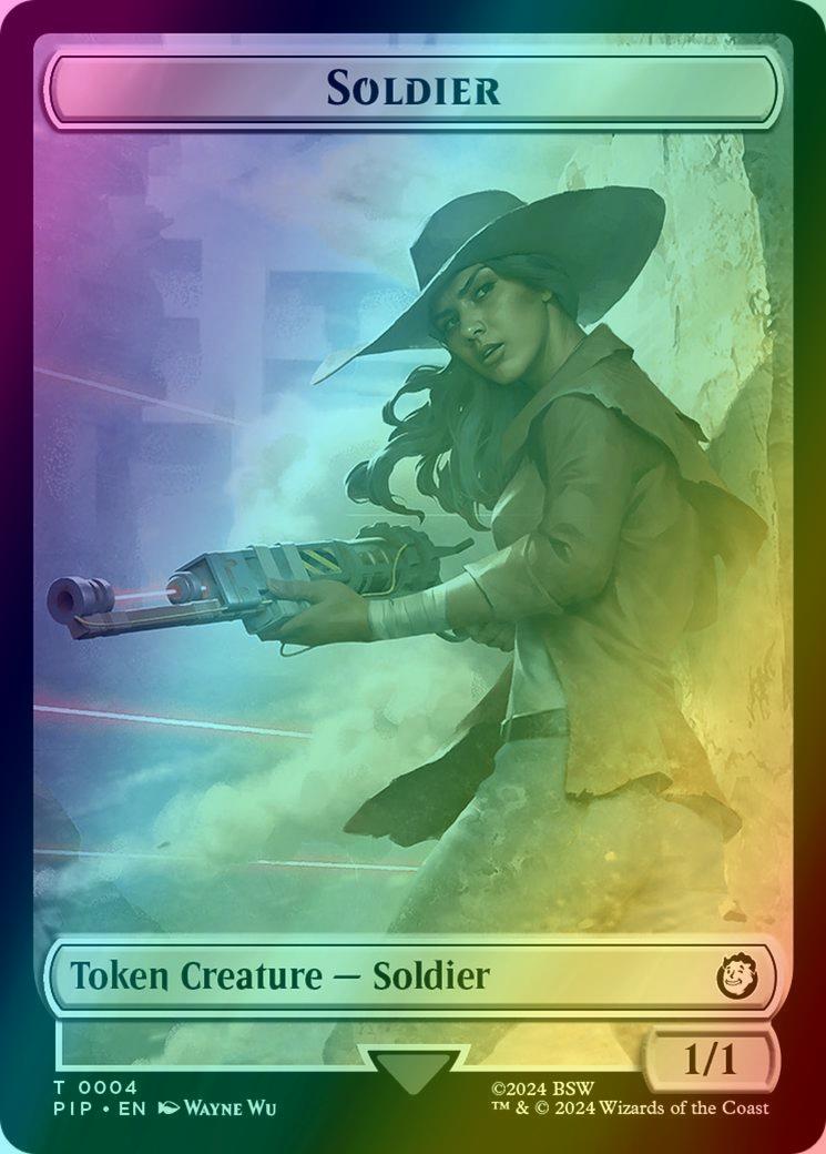 Food Token (14) // Soldier Token (04) [Fallout: Tokens] [Foil]
