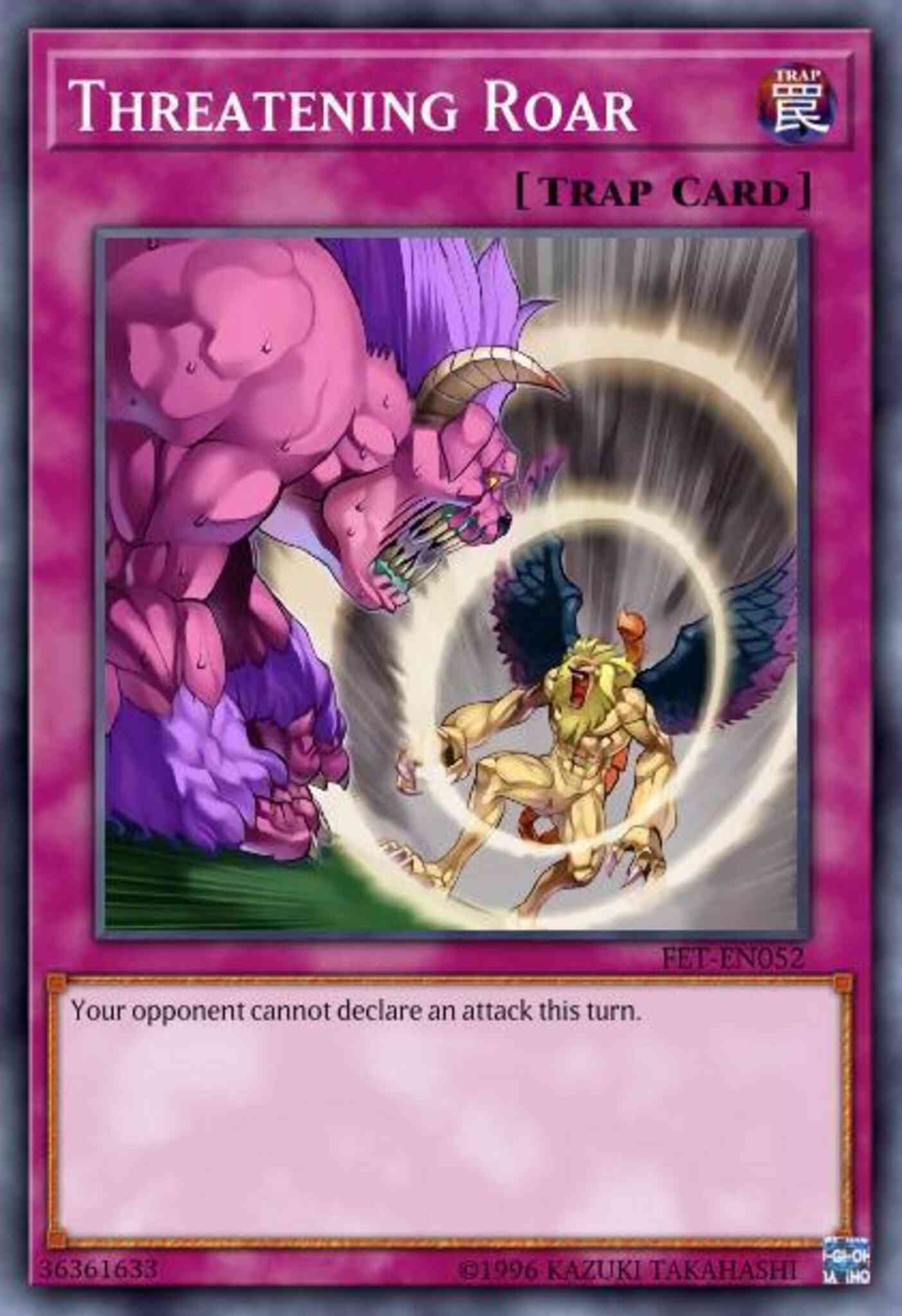 Threatening Roar - 5DS3-EN036 - Common - 1st Edition