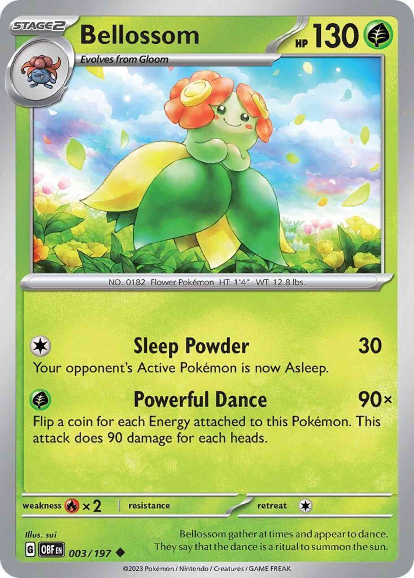 Bellossom - 003/197 - Uncommon [sv03-003] [Non-Holo]