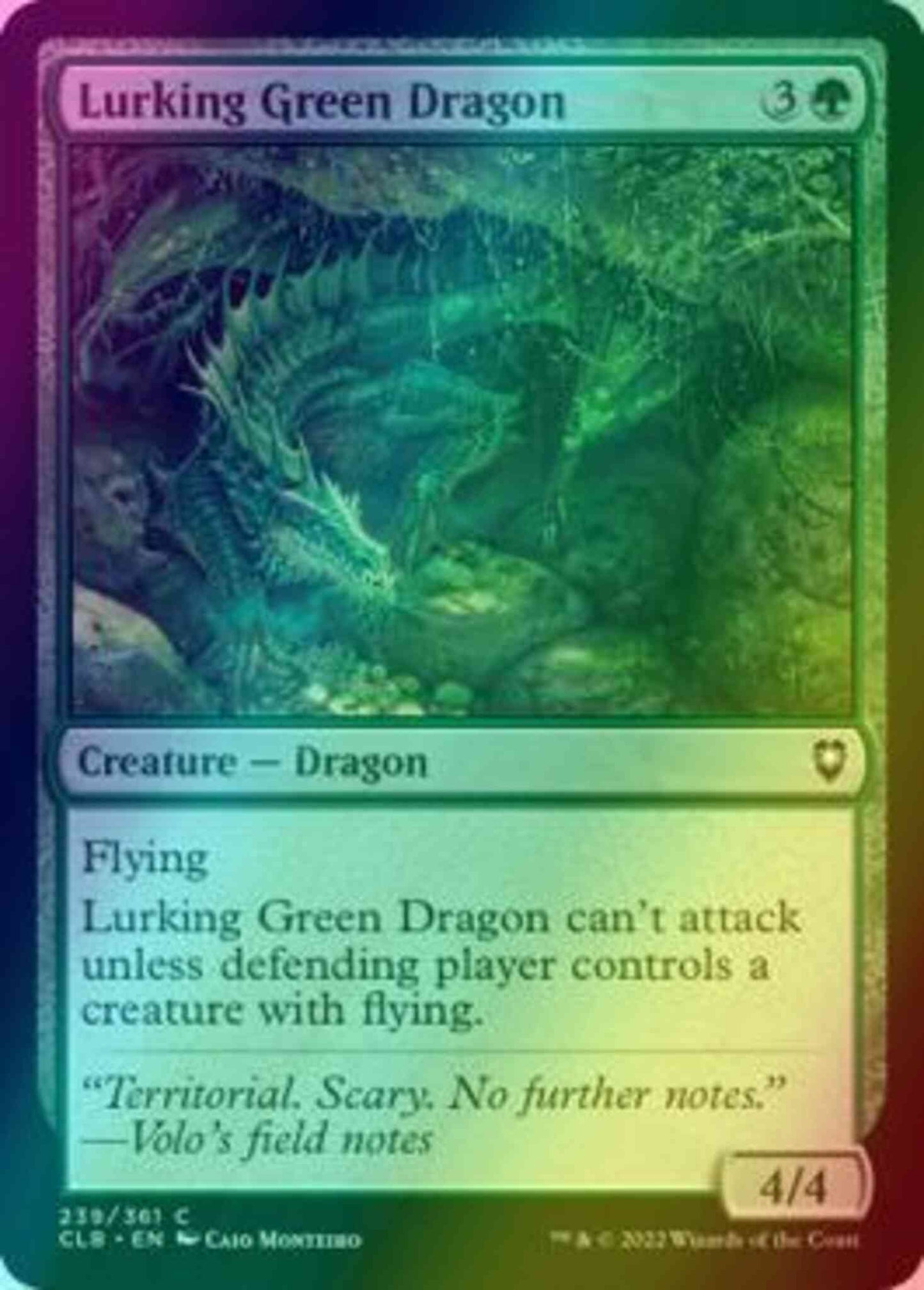 Lurking Green Dragon [239] [Commander Legends: Battle for Baldur's Gate] [Foil]