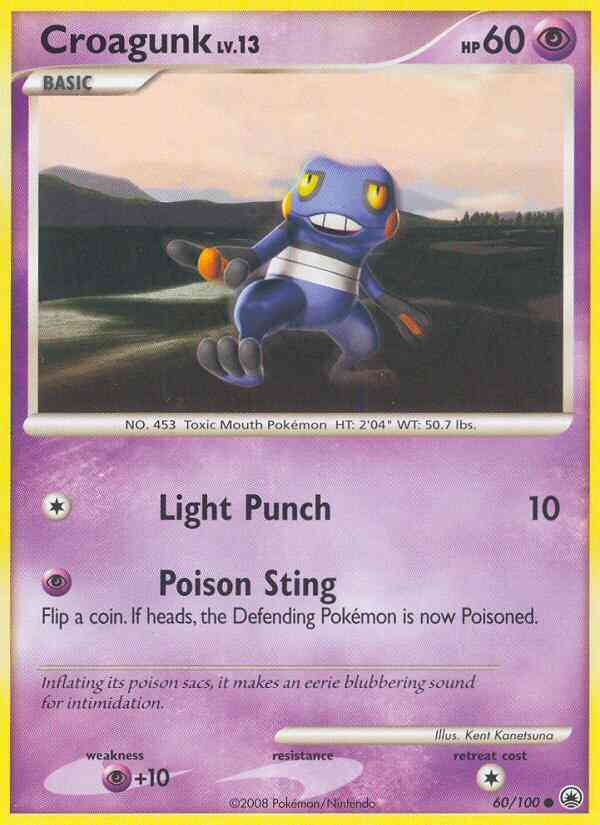 Croagunk - 60/100 - Common [dp5-60] [Non-Holo]