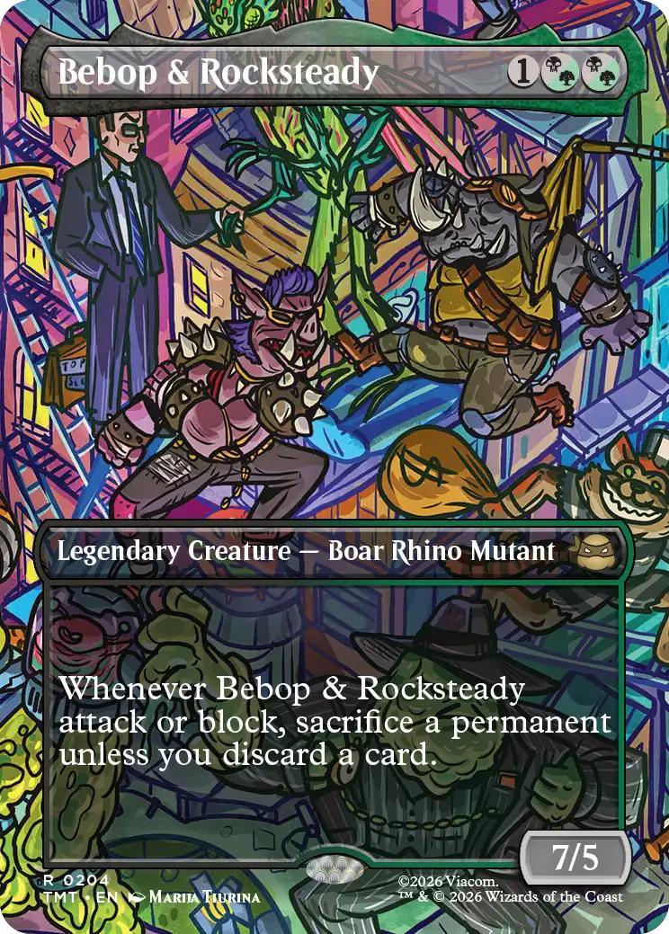 Bebop & Rocksteady [204] [Borderless] [Scene] [Teenage Mutant Ninja Turtles] [Non-Foil]