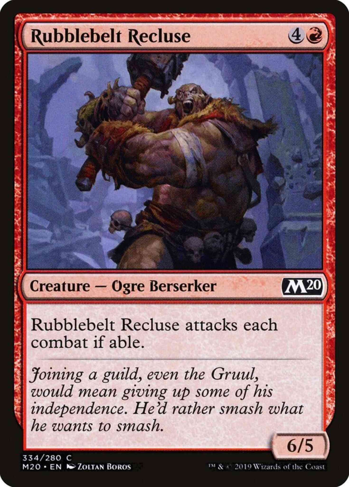 Rubblebelt Recluse [334] [Welcome Deck Exclusive] [Core Set 2020] [Non-Foil]