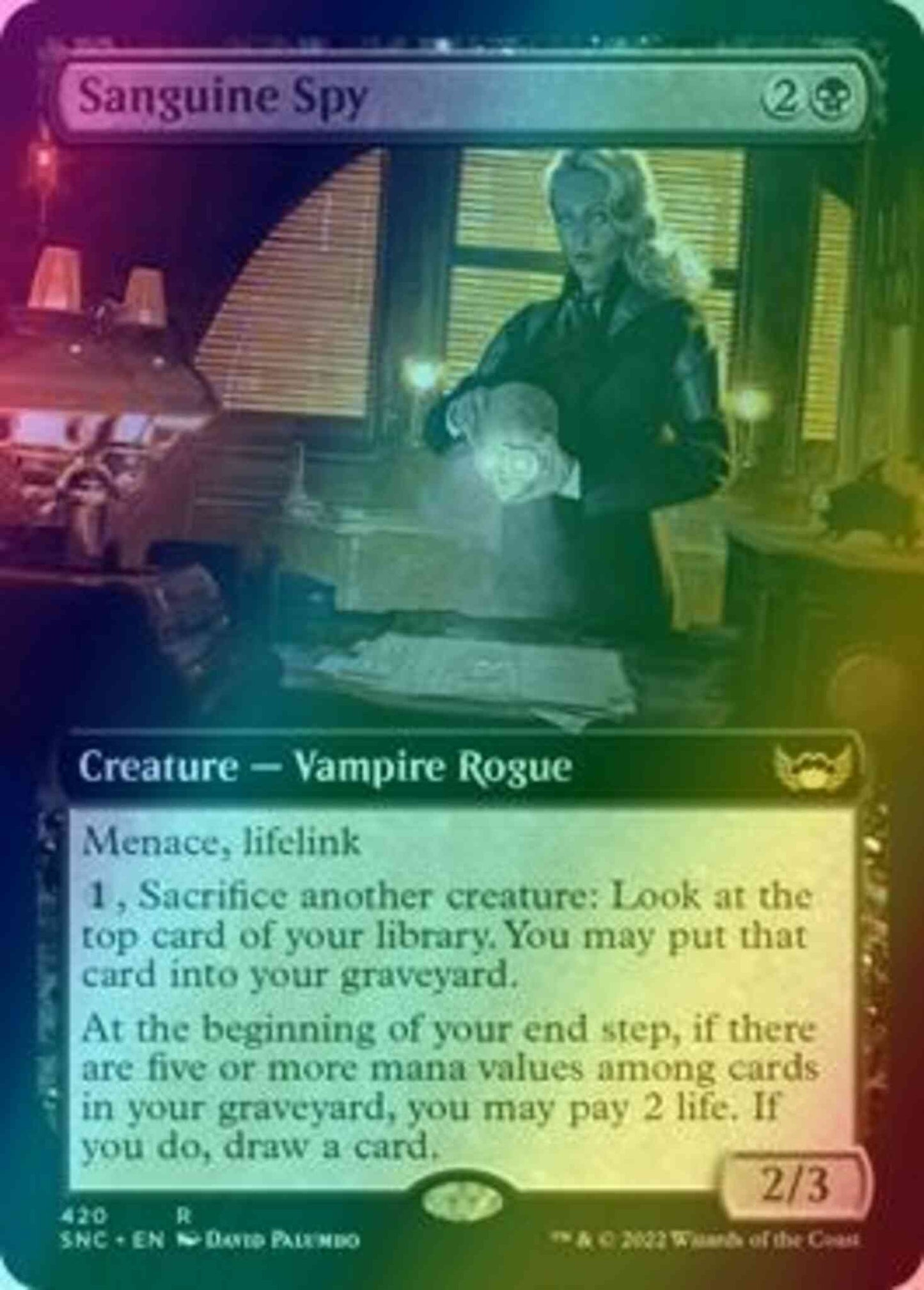 Sanguine Spy [420] [Extended Art] [Streets of New Capenna] [Foil]