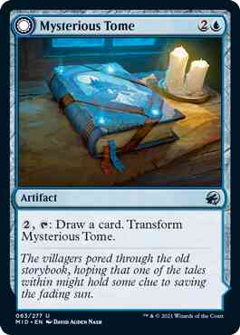 Mysterious Tome // Chilling Chronicle [63] [Innistrad: Midnight Hunt] [Non-Foil]