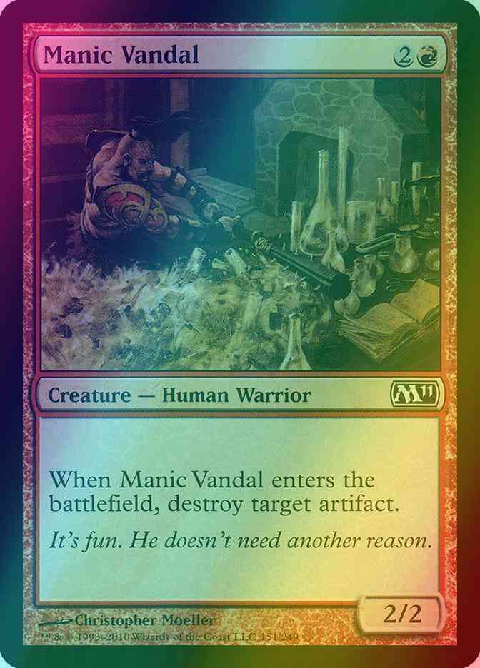 Manic Vandal [151] [Magic 2011] [Foil]