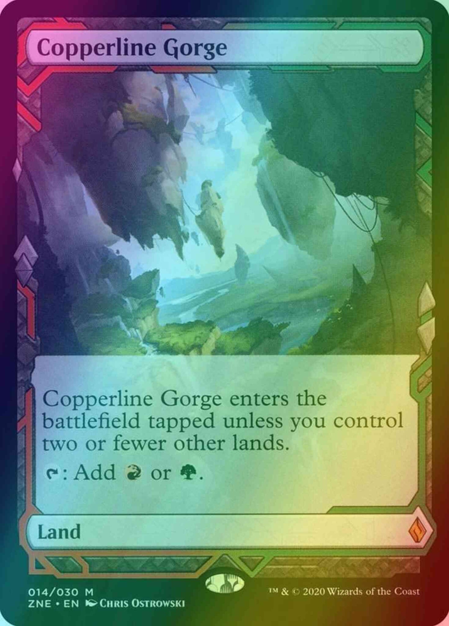Copperline Gorge [14] [Masterpiece Series] [Zendikar Rising Expeditions] [Foil]