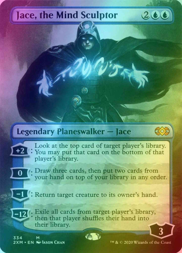 Jace, the Mind Sculptor [334] [Borderless] [Double Masters] [Foil]