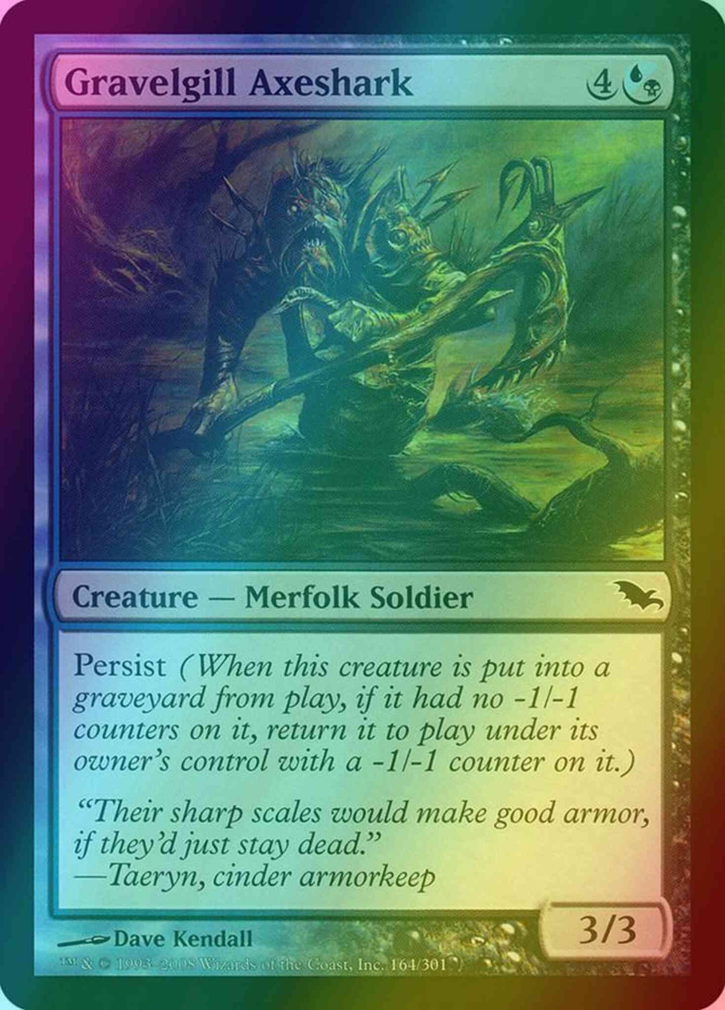 Gravelgill Axeshark [164] [Shadowmoor] [Foil]