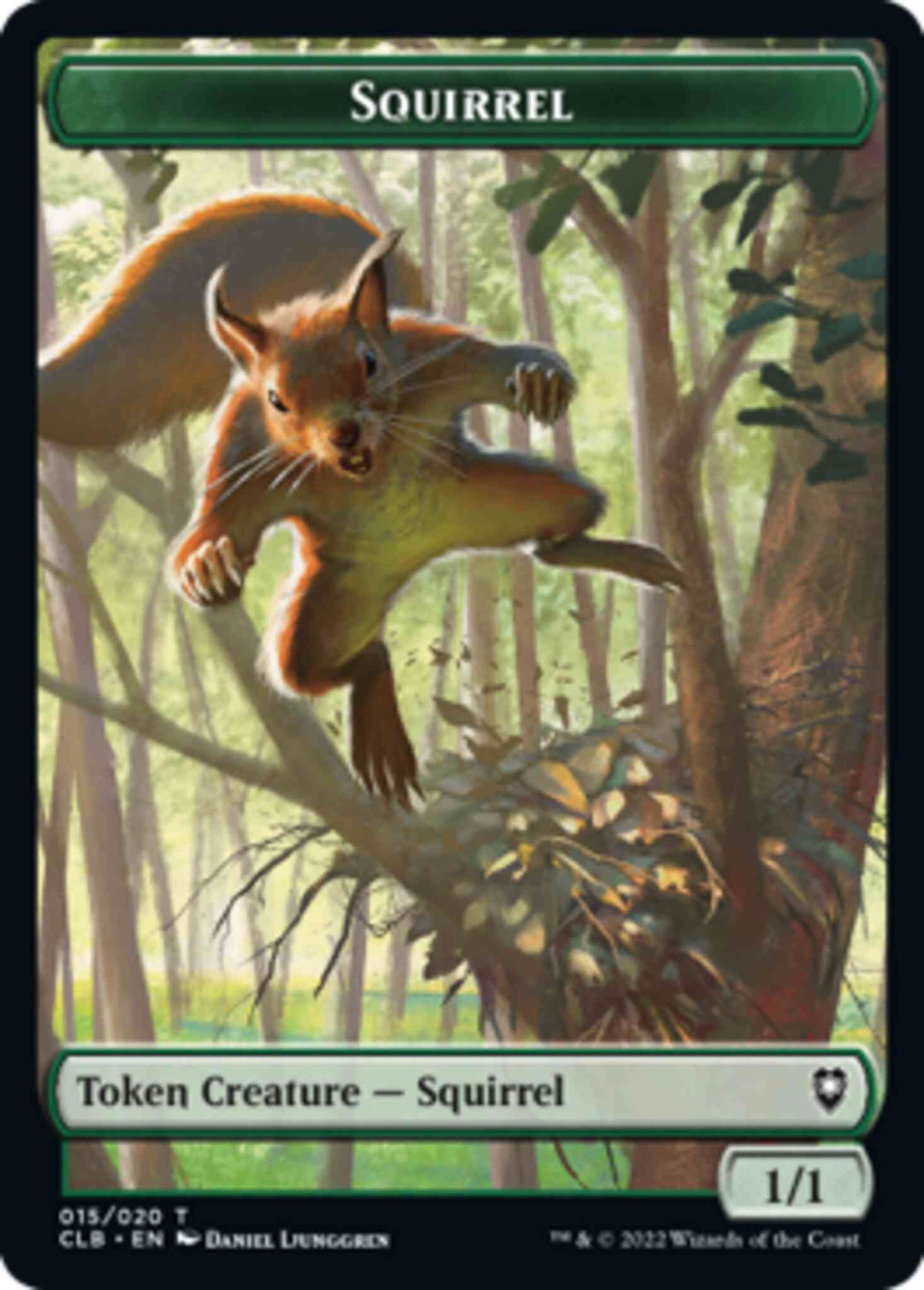 Squirrel Token [15] [Commander Legends: Battle for Baldur's Gate: Tokens] [Non-Foil]