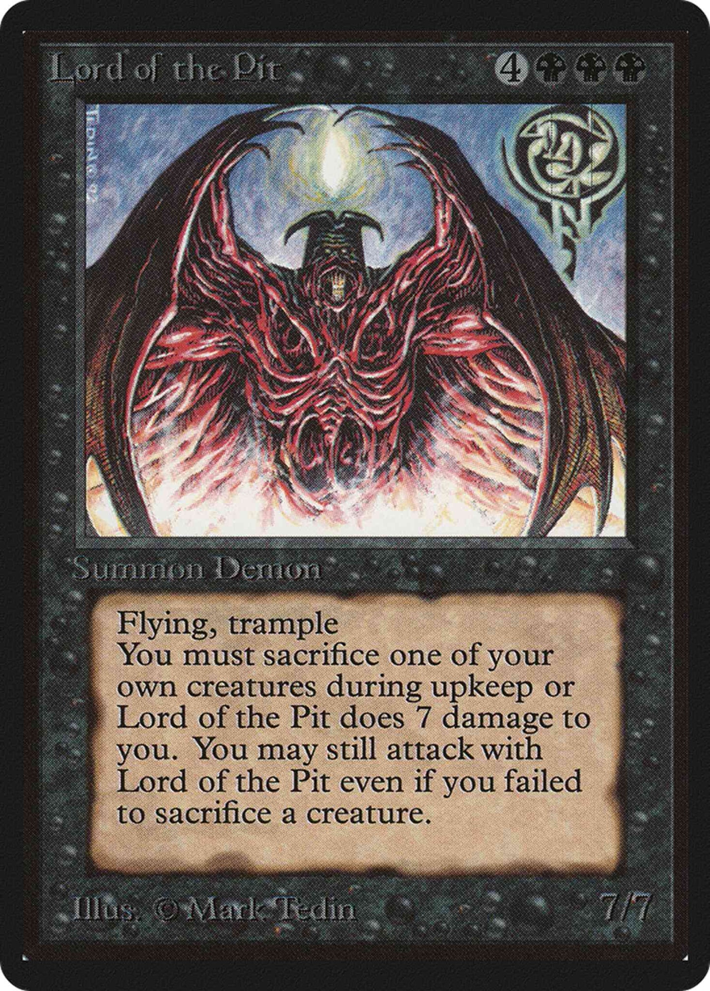 Lord of the Pit [115] [Limited Edition Beta] [Non-Foil]