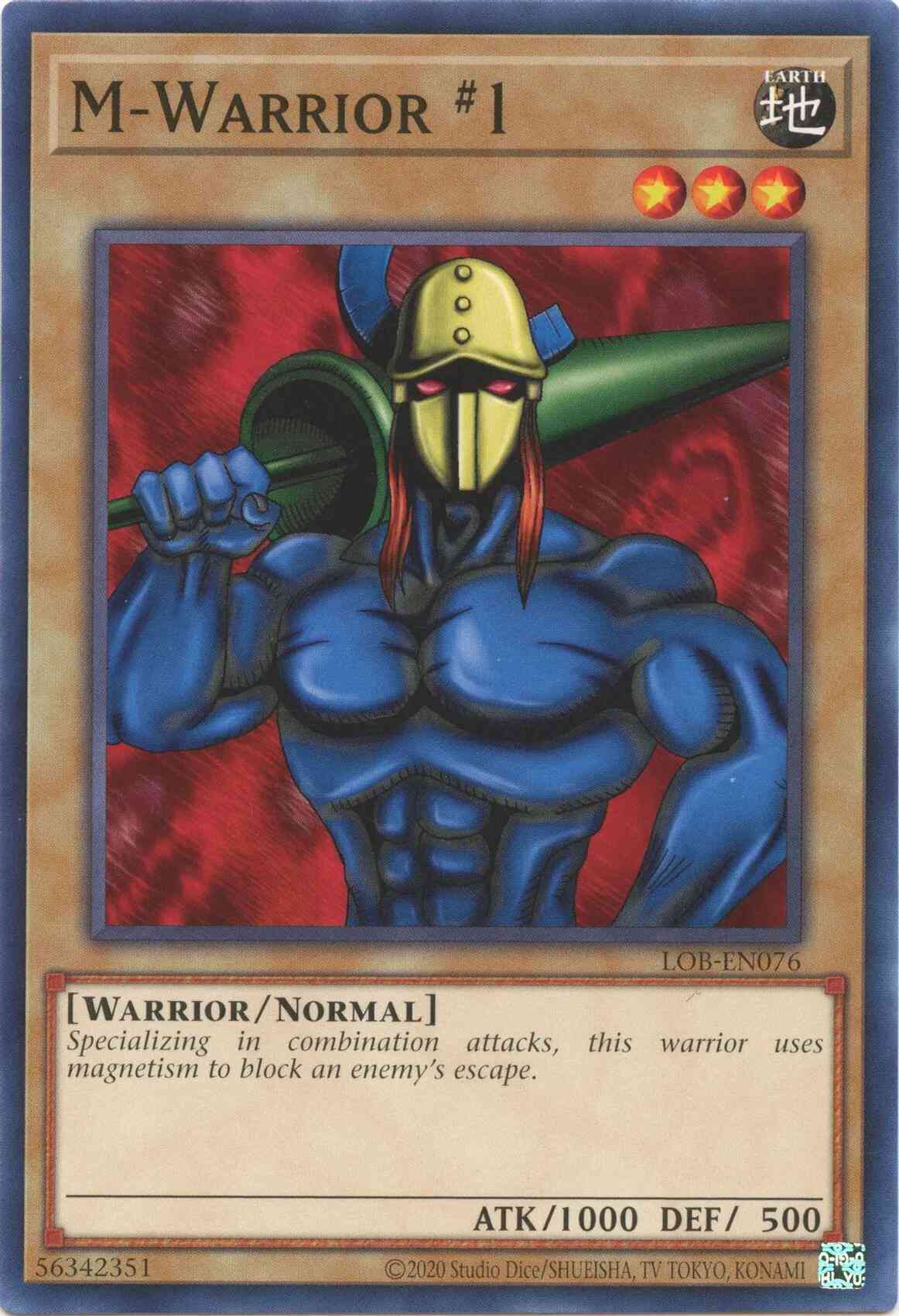 M-Warrior #1 - 25th Anniversary - LOB-EN076 - Common - Unlimited