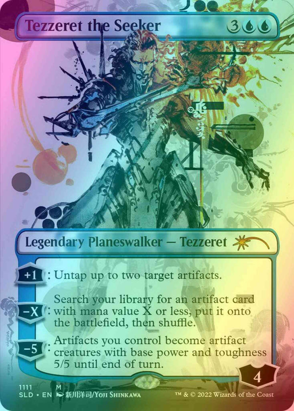 Tezzeret the Seeker [1111] [Borderless] [Yoji Shinkawa] [Secret Lair Drop] [Foil]