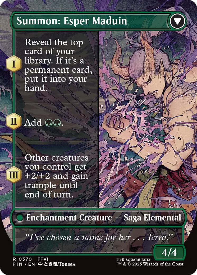 Esper Origins // Summon: Esper Maduin [370] [Borderless] [FINAL FANTASY] [Non-Foil]