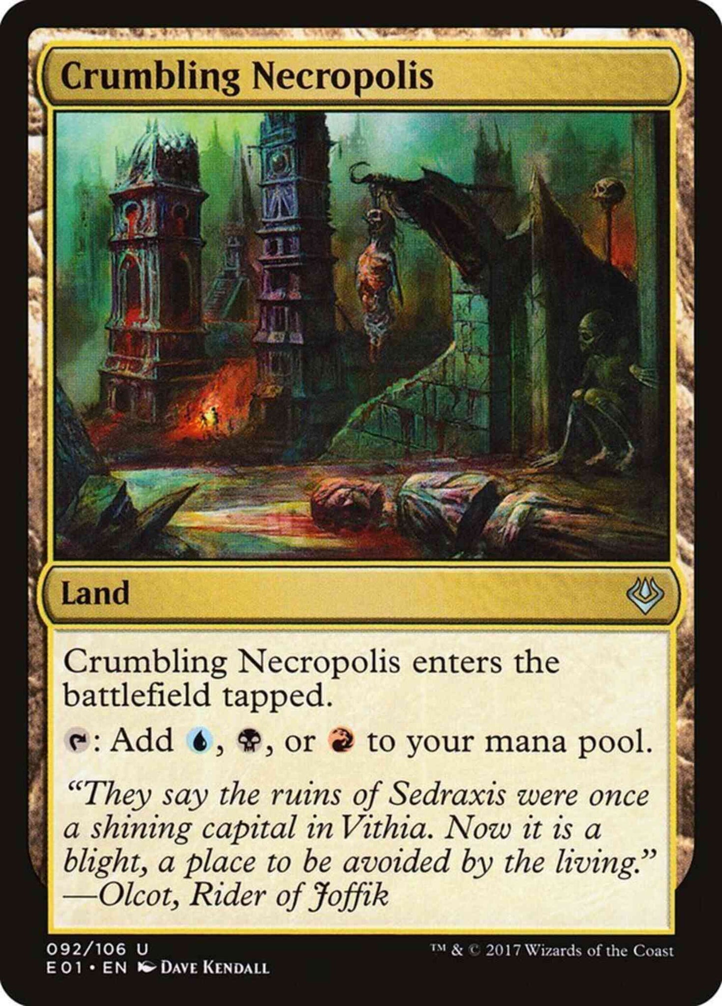 Crumbling Necropolis [92] [Archenemy: Nicol Bolas] [Non-Foil]