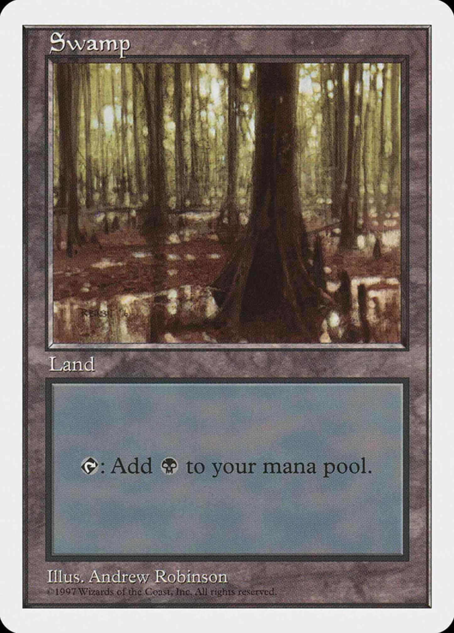 Swamp [439] [Large Tree Near Center] [Fifth Edition] [Non-Foil]