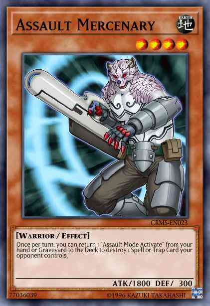 Assault Mercenary - CRMS-EN023 - Common - Unlimited