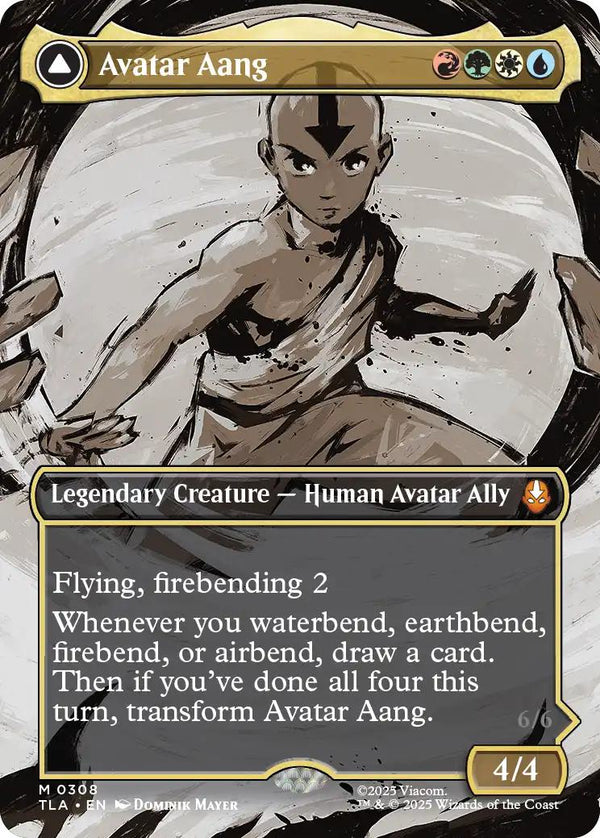 Avatar Aang // Aang, Master of Elements [308] [Borderless] [Scene] [Avatar: The Last Airbender] [Non-Foil]