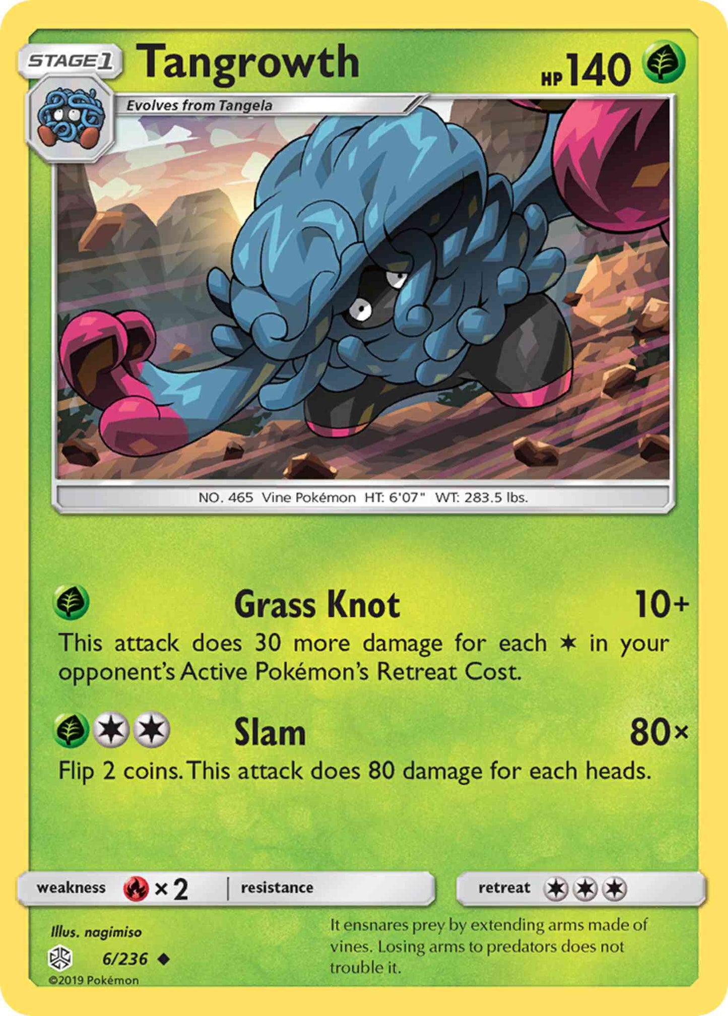 Tangrowth - 6/236 - Uncommon [sm12-6] [Non-Holo]