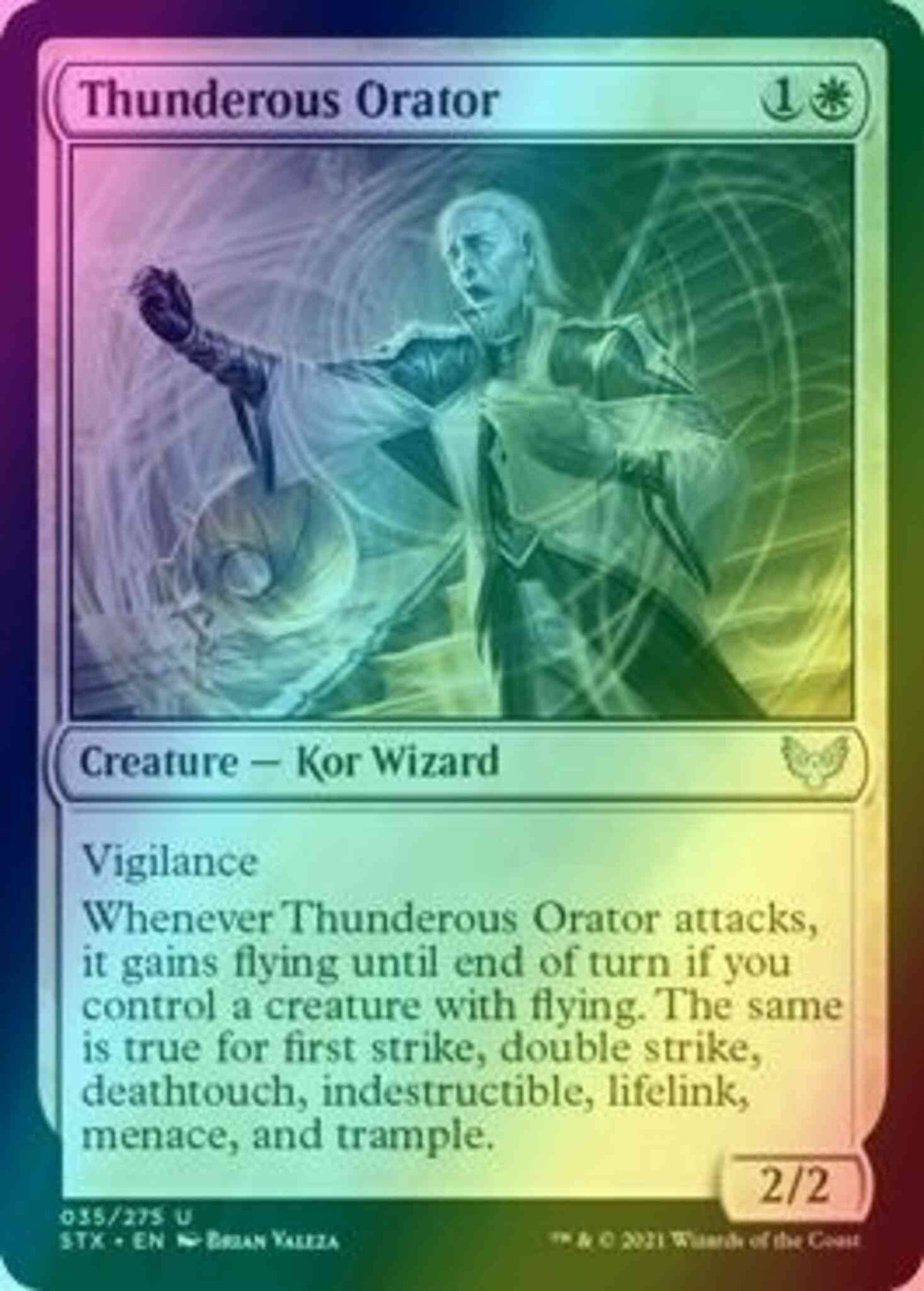 Thunderous Orator [35] [Strixhaven: School of Mages] [Foil]