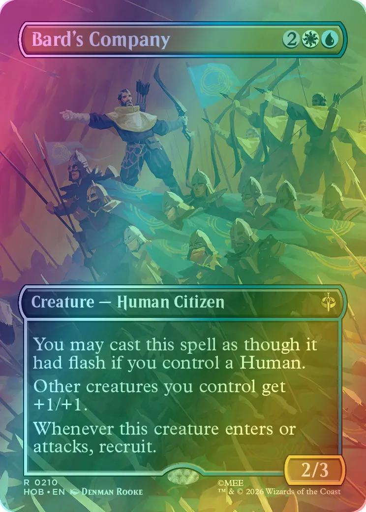 Bard's Company [210] [Borderless] [Scene] [The Hobbit] [Foil]