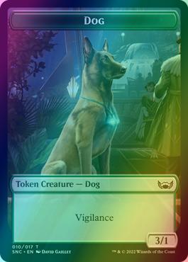 Devil Token (08) // Dog Token (10) [Streets of New Capenna: Tokens] [Foil]