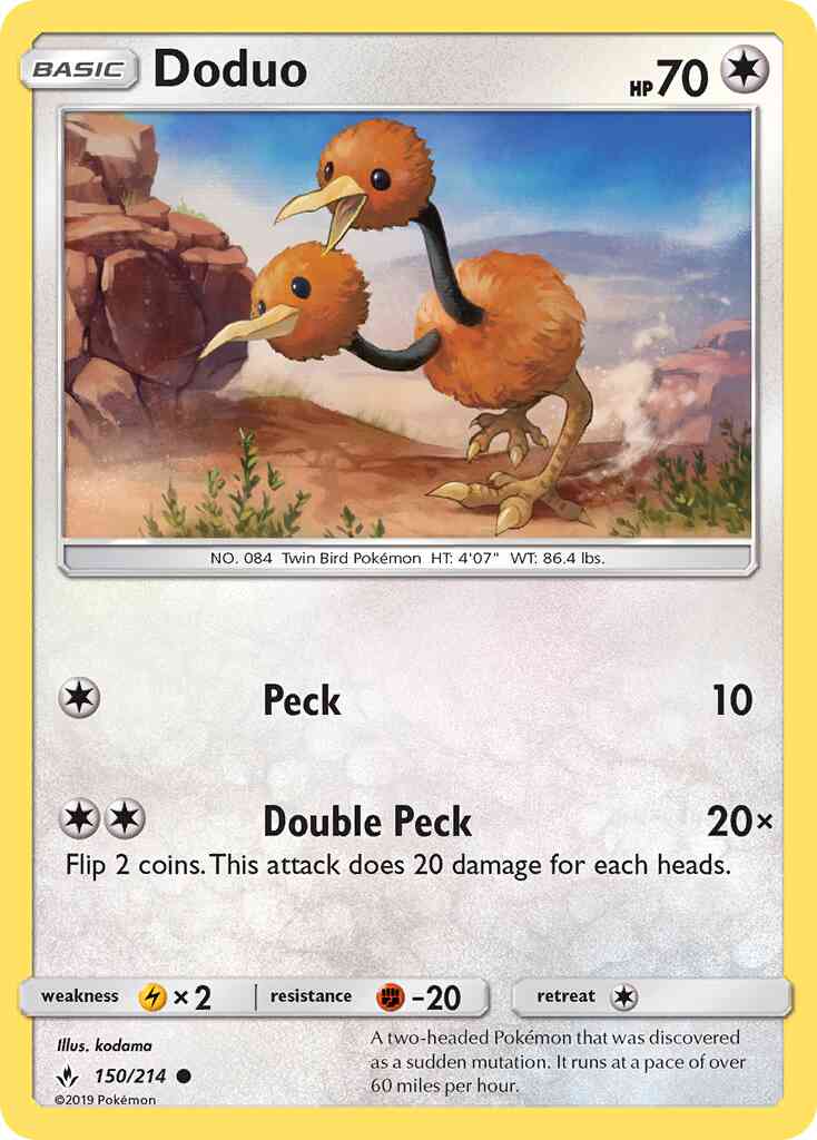 Doduo - 150/214 - Common [sm10-150] [Non-Holo]