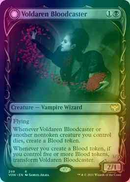 Voldaren Bloodcaster // Bloodbat Summoner [298] [Fang Frame Showcase] [Innistrad: Crimson Vow] [Foil]