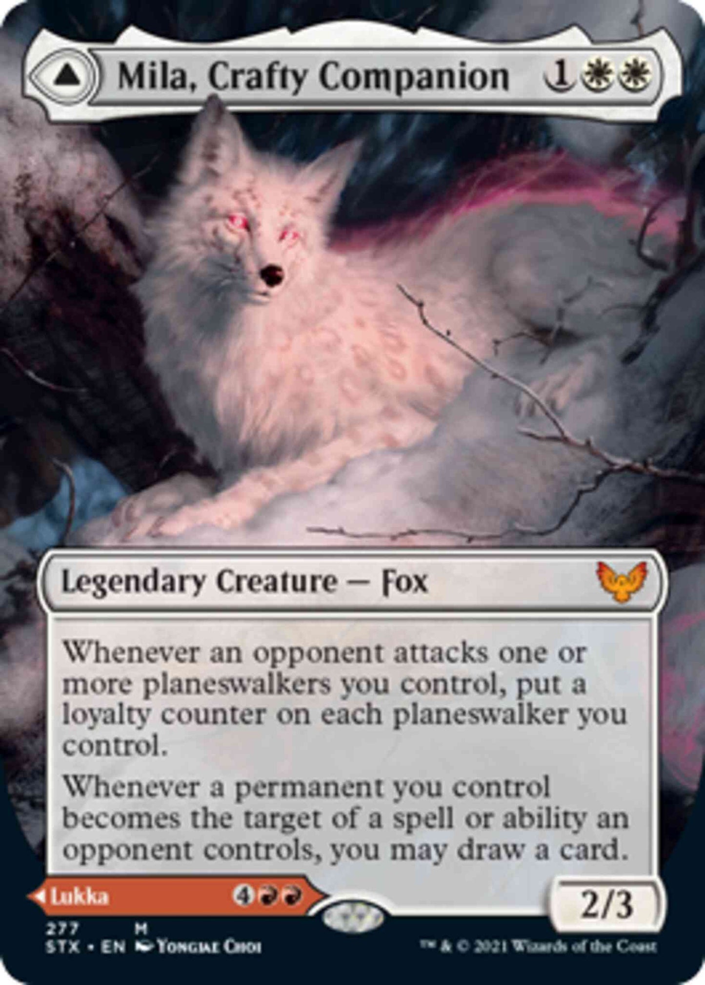 Mila, Crafty Companion // Lukka, Wayward Bonder [277] [Borderless] [Strixhaven: School of Mages] [Non-Foil]