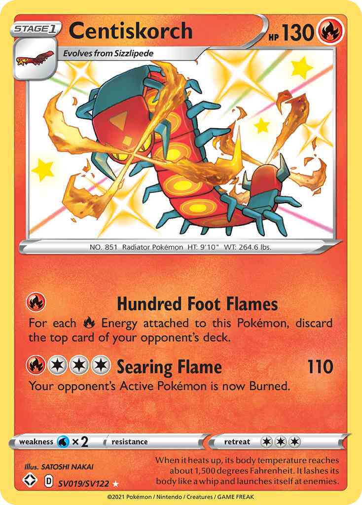 Centiskorch - SV019/SV122 - Rare Shiny [swsh45sv-SV019] [Holo]