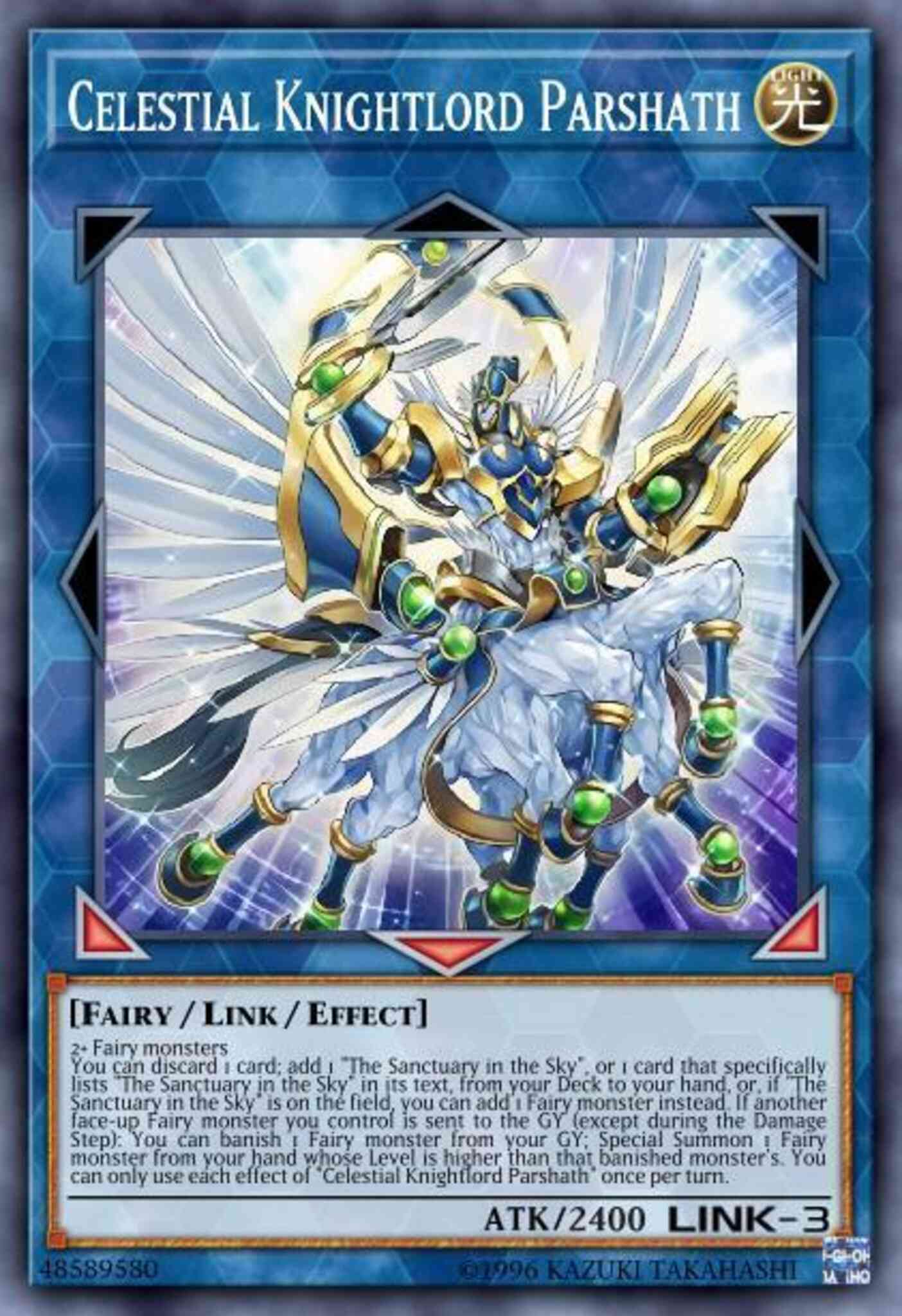 Celestial Knightlord Parshath - DUOV-EN002 - Ultra Rare - 1st Edition