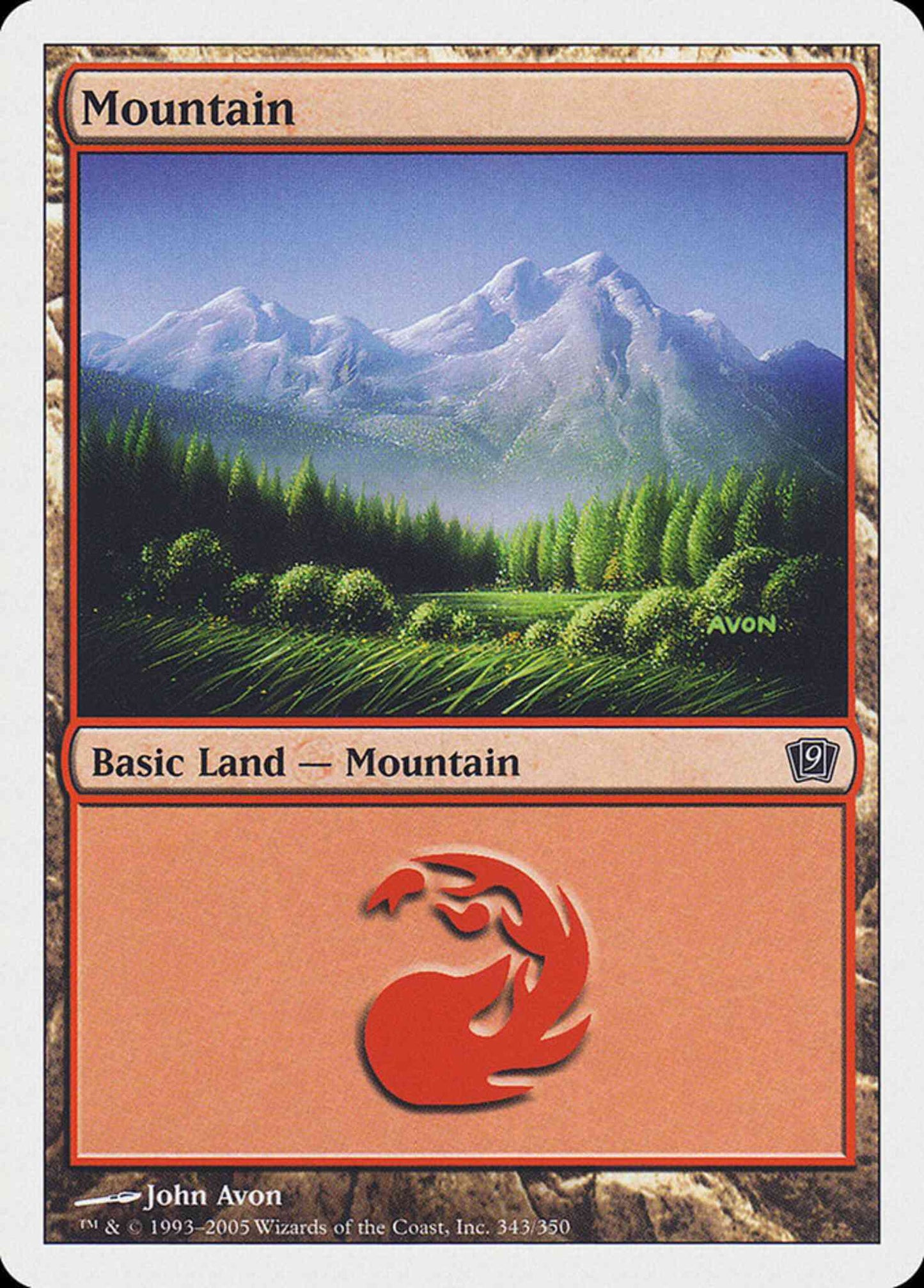 Mountain [343] [Ninth Edition] [Non-Foil]