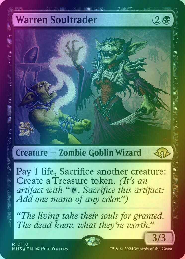 Warren Soultrader [110s] [Prerelease] [Modern Horizons 3: Promos] [Foil]
