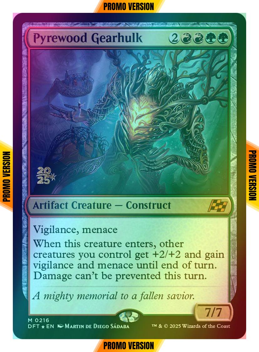 Pyrewood Gearhulk [216s] [Prerelease] [Aetherdrift: Promos] [Foil]