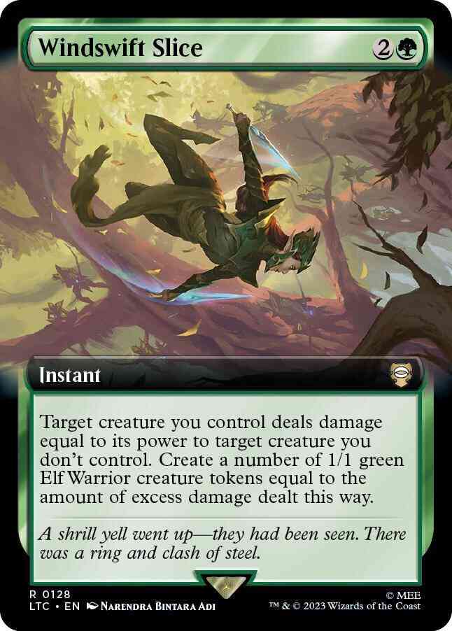 Windswift Slice [128] [Extended Art] [The Lord of the Rings: Tales of Middle-earth: Commander] [Non-Foil]