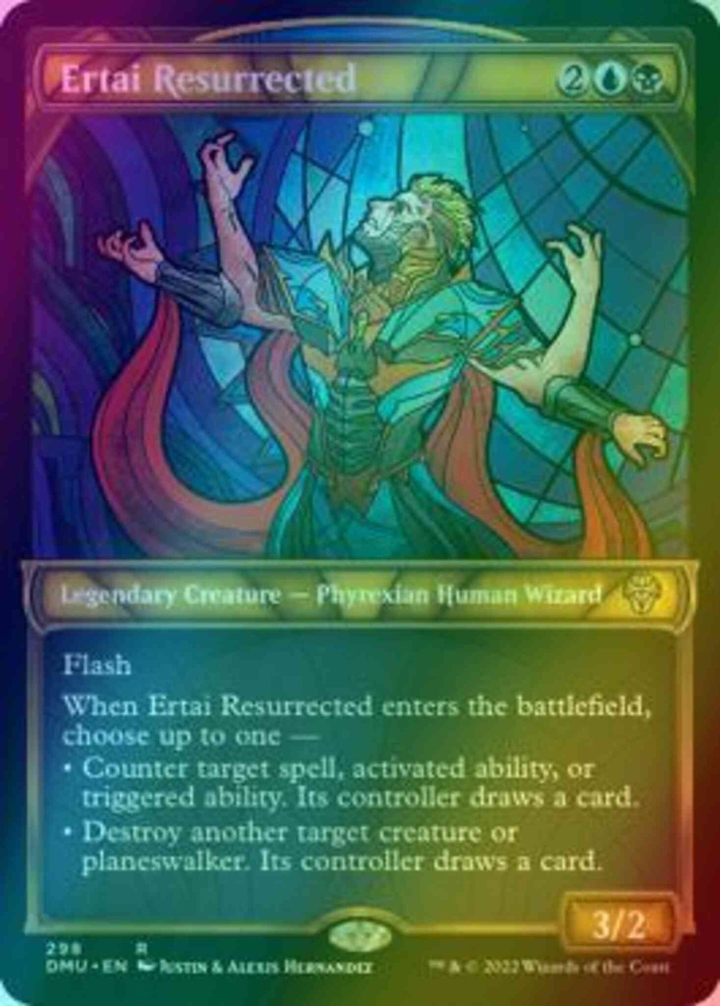 Ertai Resurrected [298] [Stained Glass Showcase] [Dominaria United] [Foil]