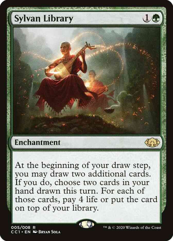 Sylvan Library [5] [Commander Collection: Green] [Non-Foil]