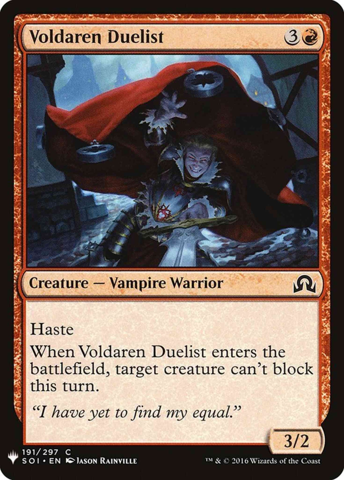 Voldaren Duelist [SOI-191] [The List] [Non-Foil]