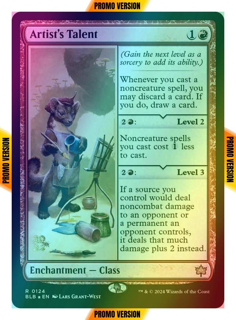 Artist's Talent [124s] [Prerelease] [Bloomburrow: Promos] [Foil]