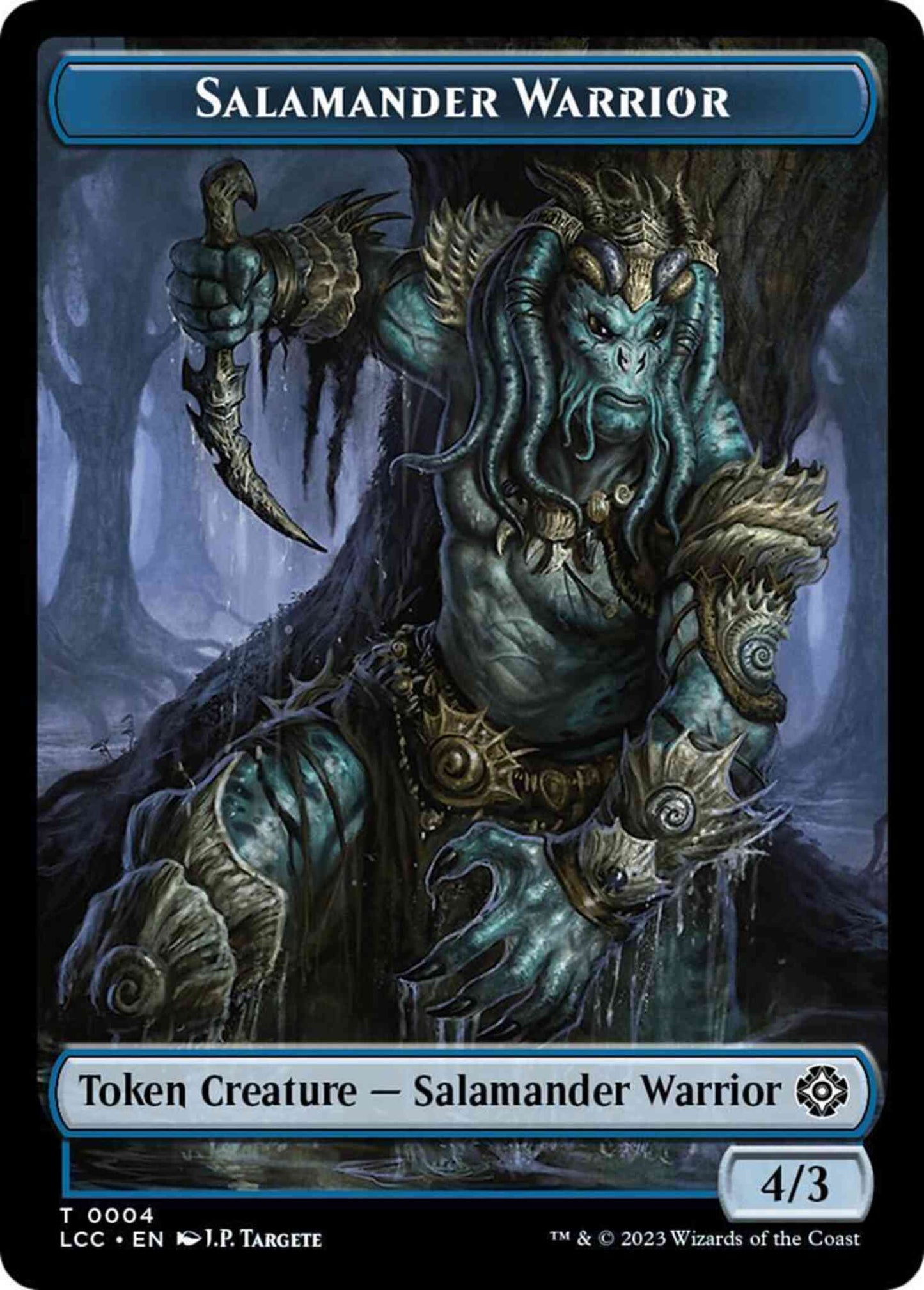 Salamander Warrior Token (04) // Treasure Token (18) [The Lost Caverns of Ixalan: Commander: Tokens] [Non-Foil]