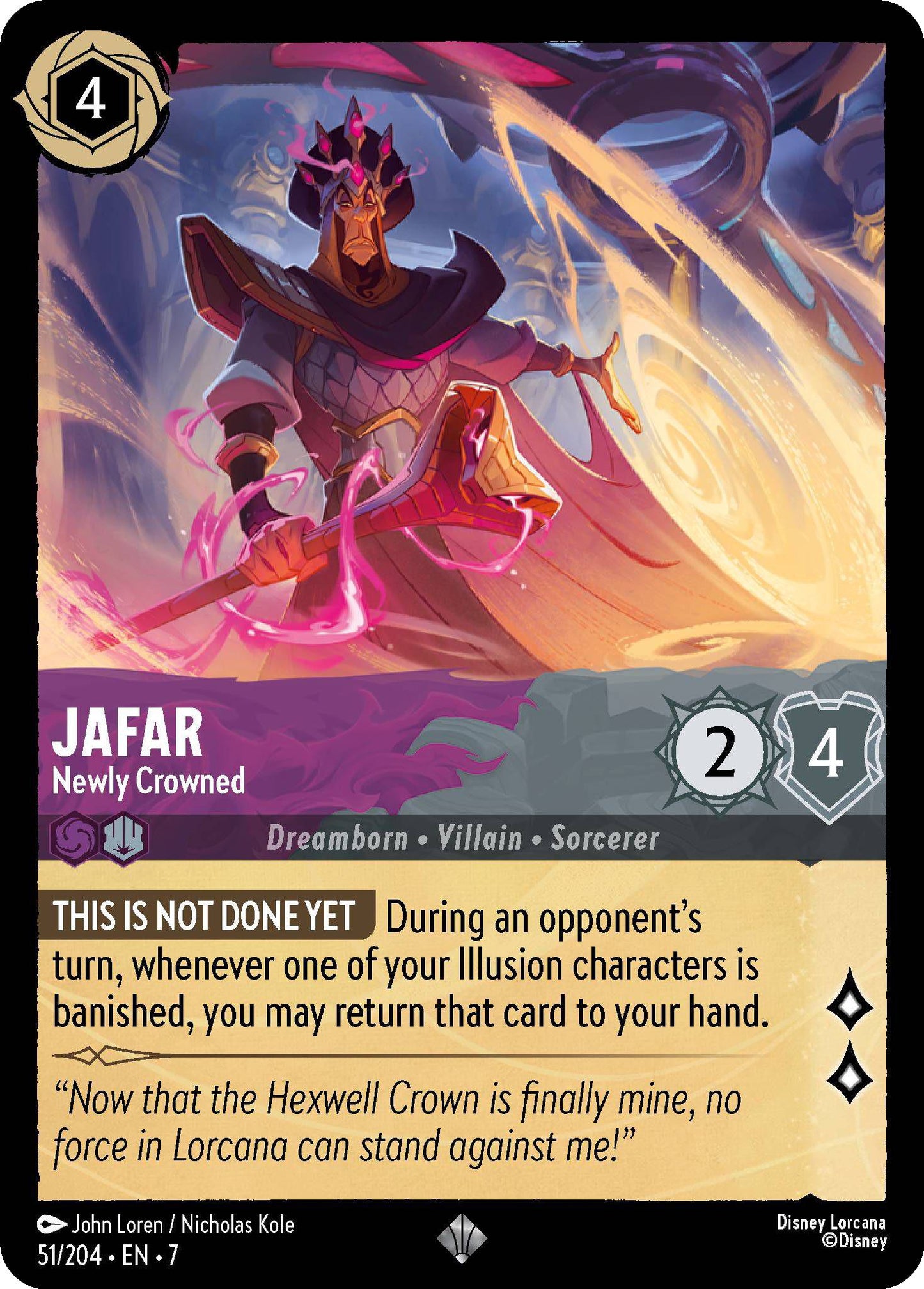 Jafar - Newly Crowned - 51/204 [Archazia's Island] [Non-Foil]