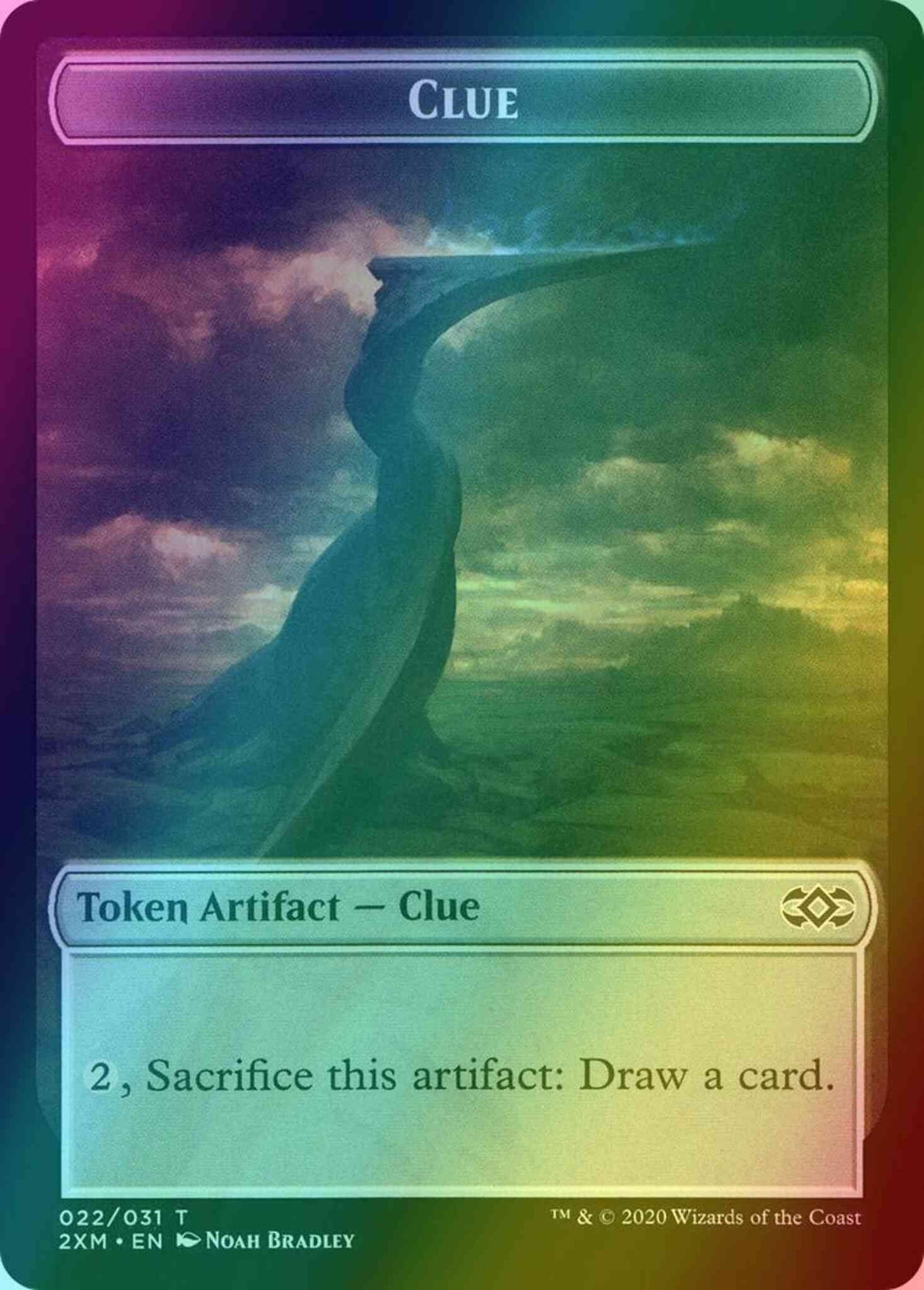 Clue Token (22) // Golem Token (23) [Double Masters Tokens] [Foil]