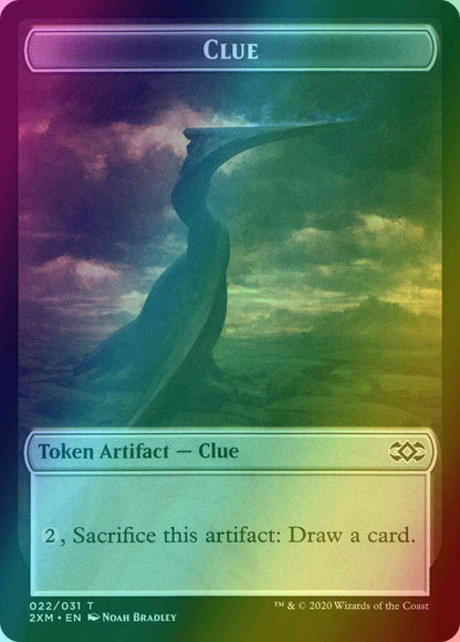 Clue Token (22) // Golem Token (23) [Double Masters Tokens] [Foil]
